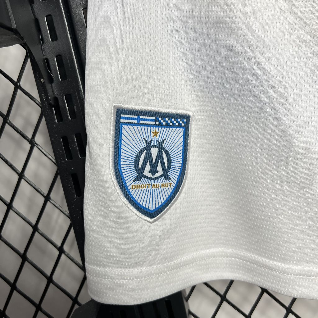 Marseille 24-25 Home Stadium Shorts - Fans Version - UnitedFutballJersey