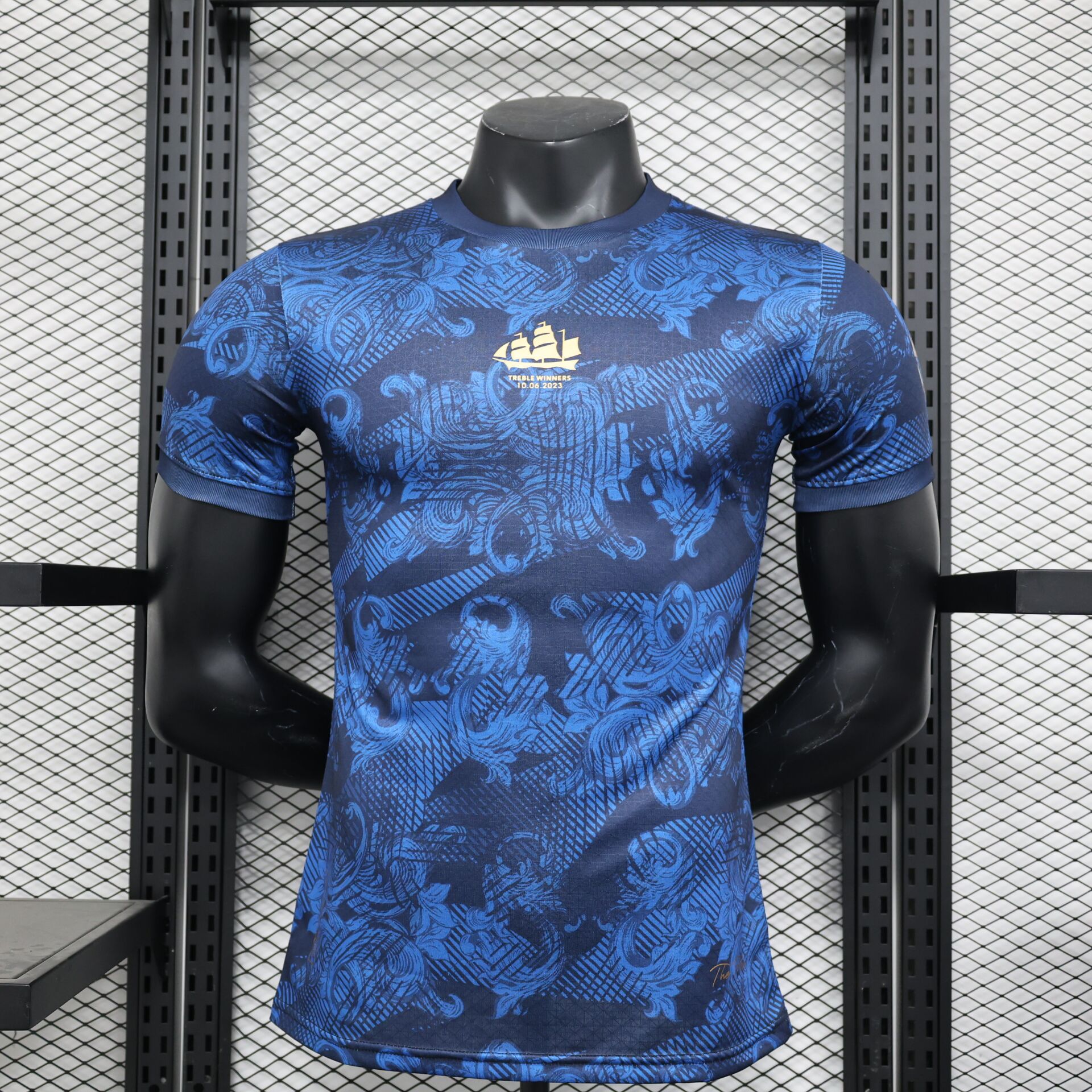 Manchester City 2023 Treble Winners Commemorative Jersey - Player Version - UnitedFutballJersey