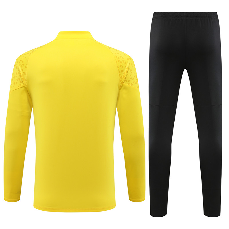 Dortmund 23-24 Kids Long Sleeve Training Set Yellow - UnitedFutballJersey