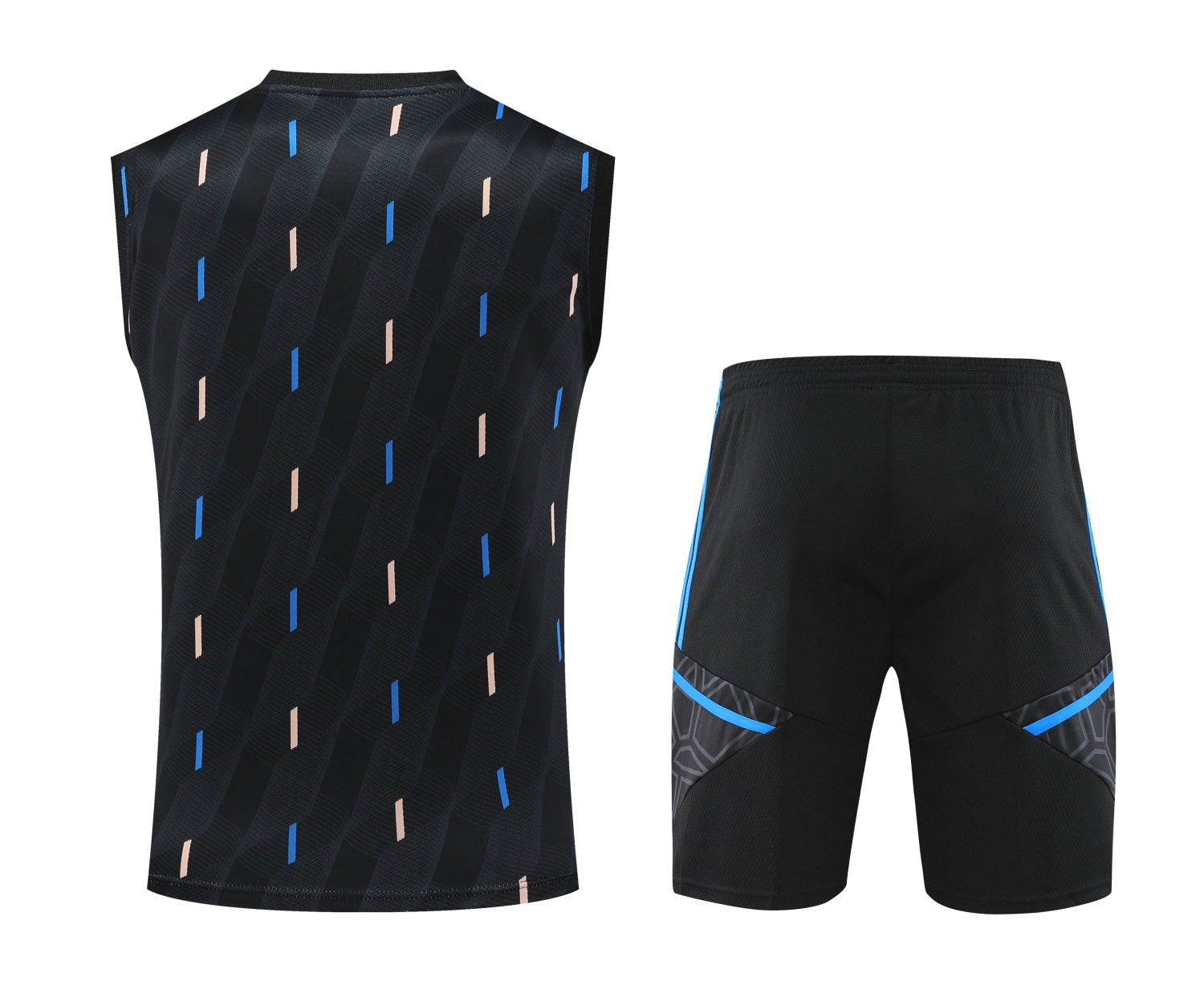 Manchester United 23-24 Vest Training Set Black Line - UnitedFutballJersey