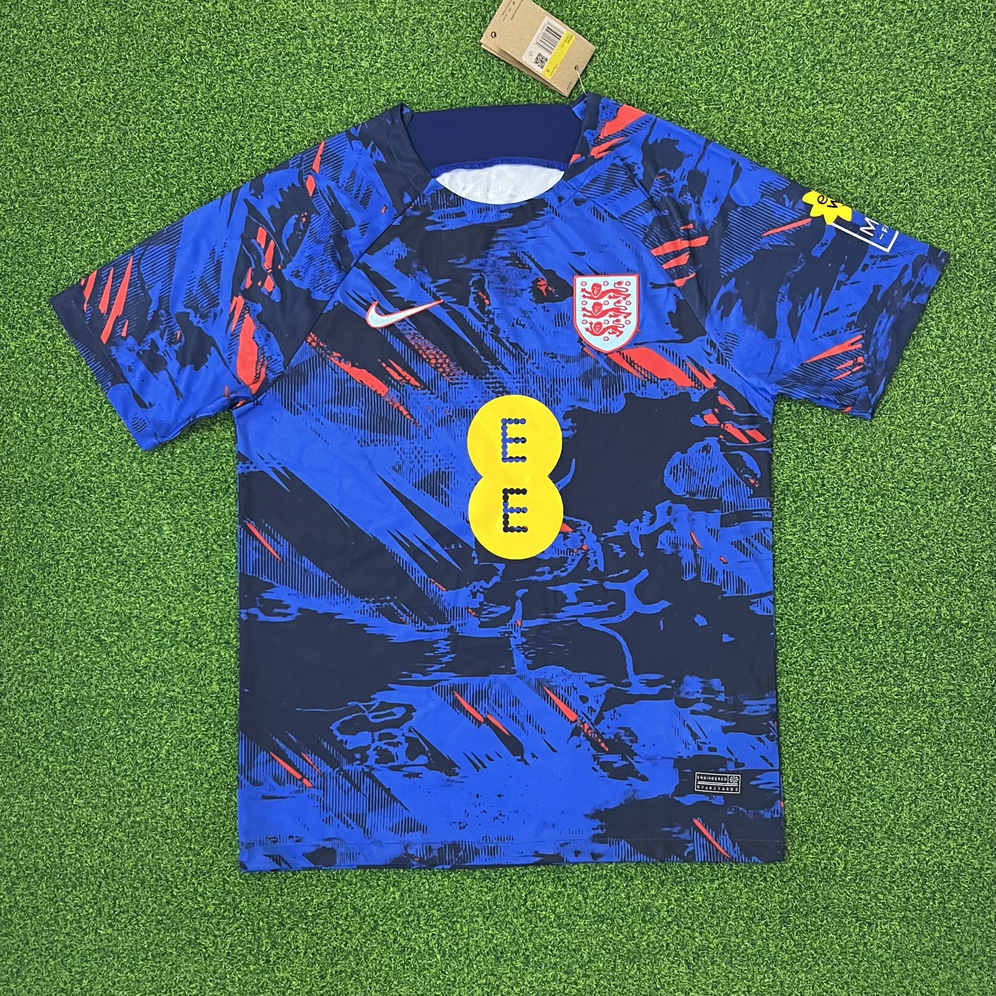 England 2023 Blue 150th Anniversary Jersey - Fans Version - UnitedFutballJersey
