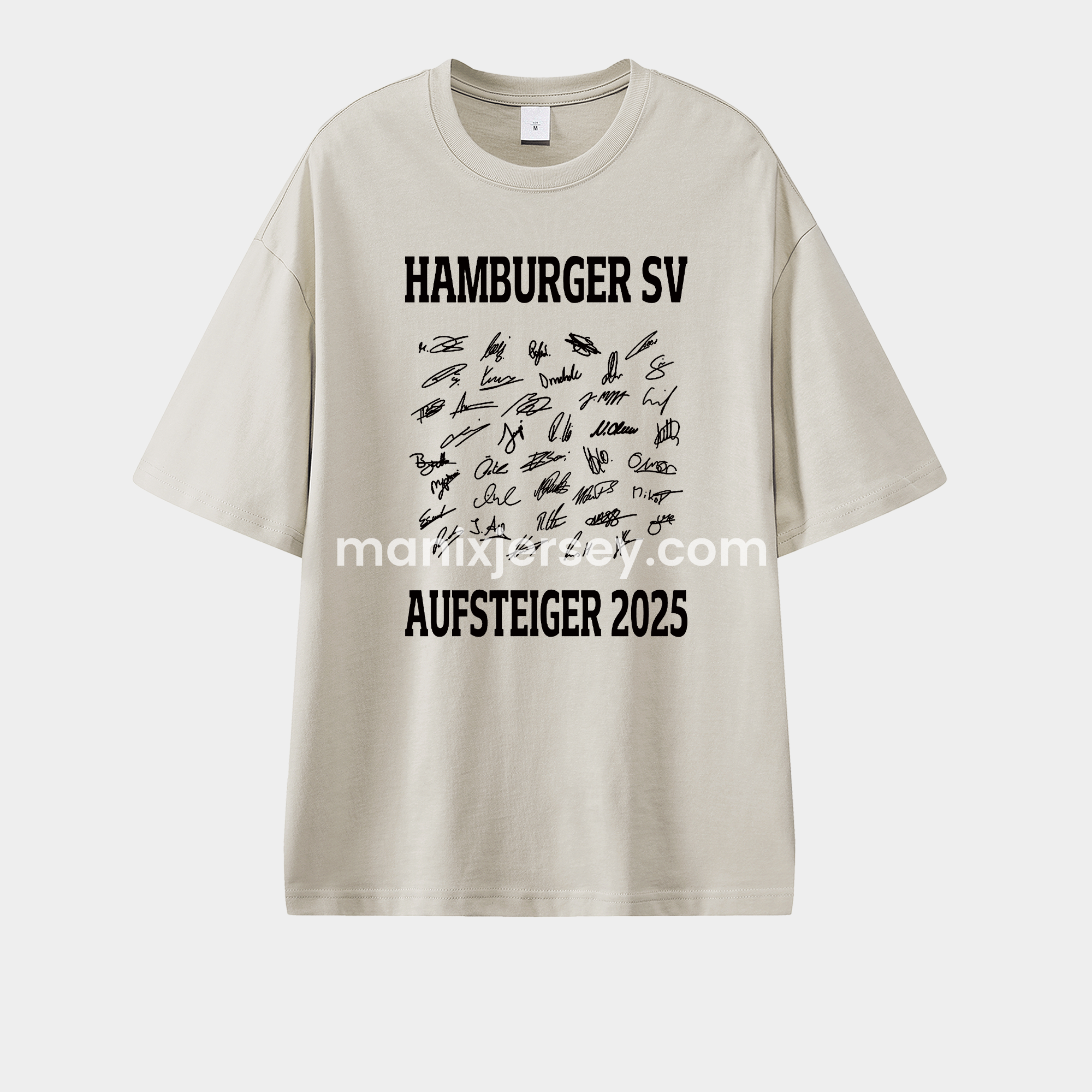 Hamburger SV AUFSTIEG 2025 Team Signatures Unisex Pure Cotton T-shirt - UnitedFutballJersey