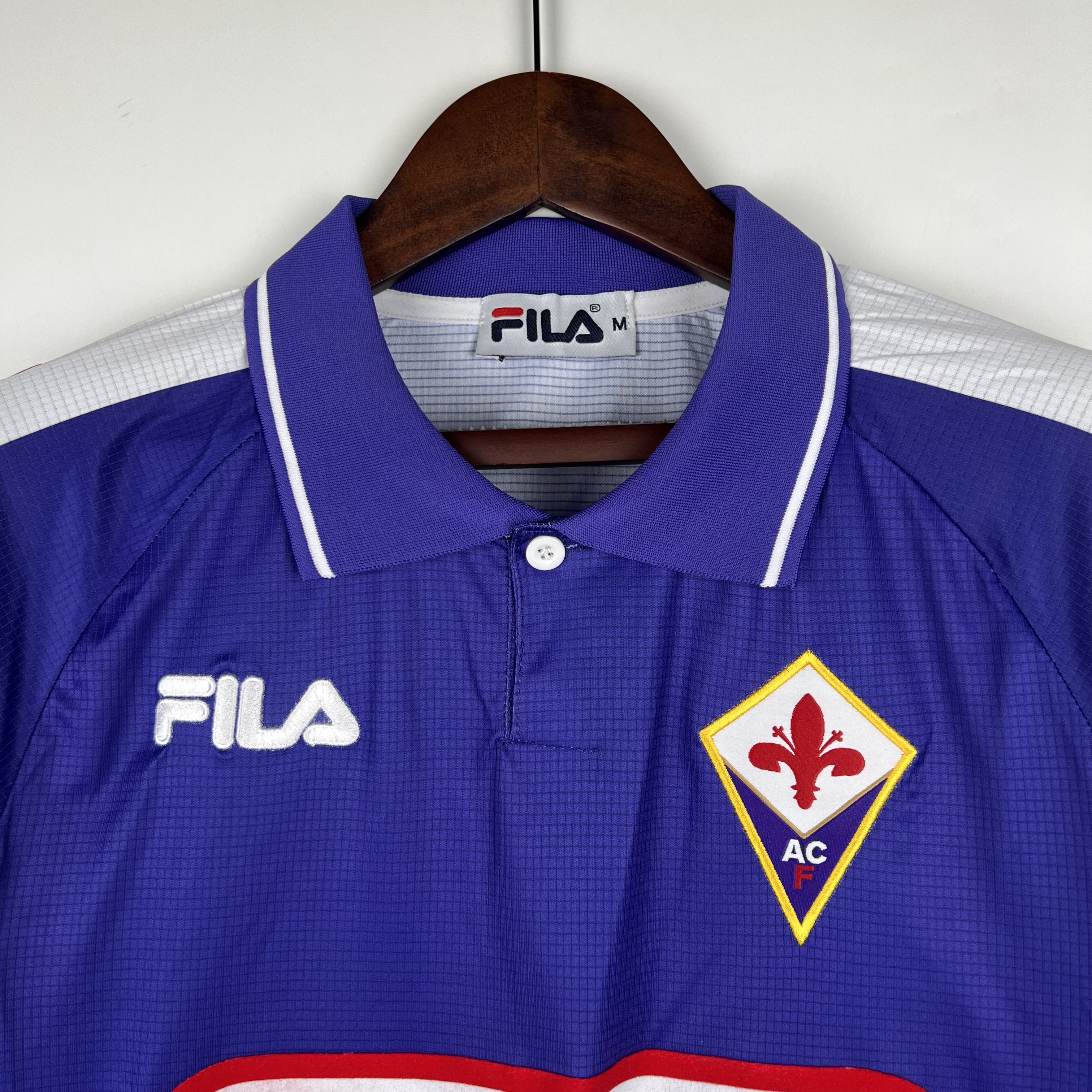 Retro Fiorentina 1998 Home Stadium Long Sleeve Jersey - UnitedFutballJersey