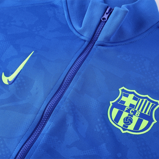 Barcelona 24-25 Jacket Training Tracksuit - Blue Top and Black Pants - UnitedFutballJersey