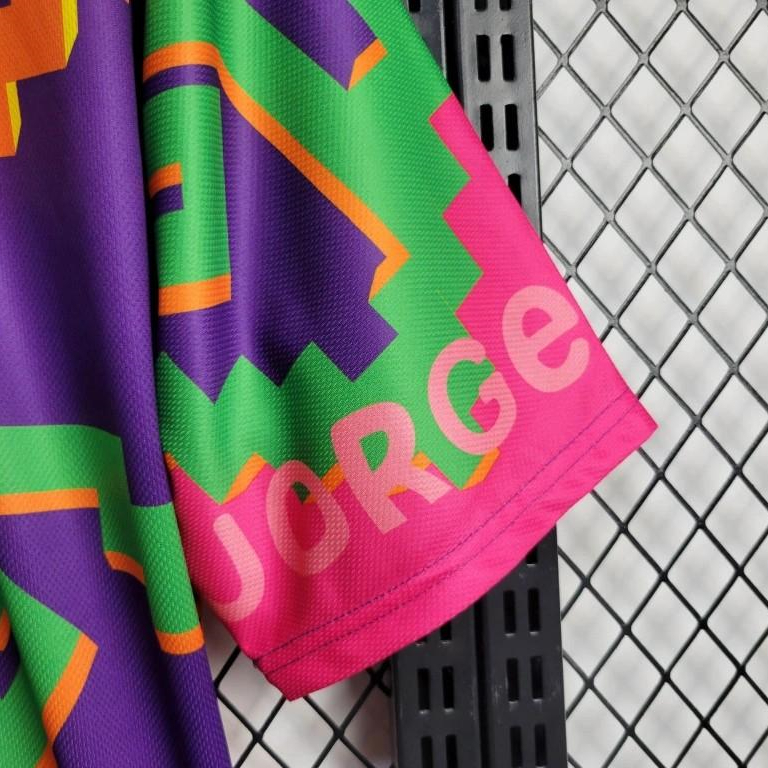 Retro Mexico 1995 Goalkeeper Purple Orange Jersey - UnitedFutballJersey
