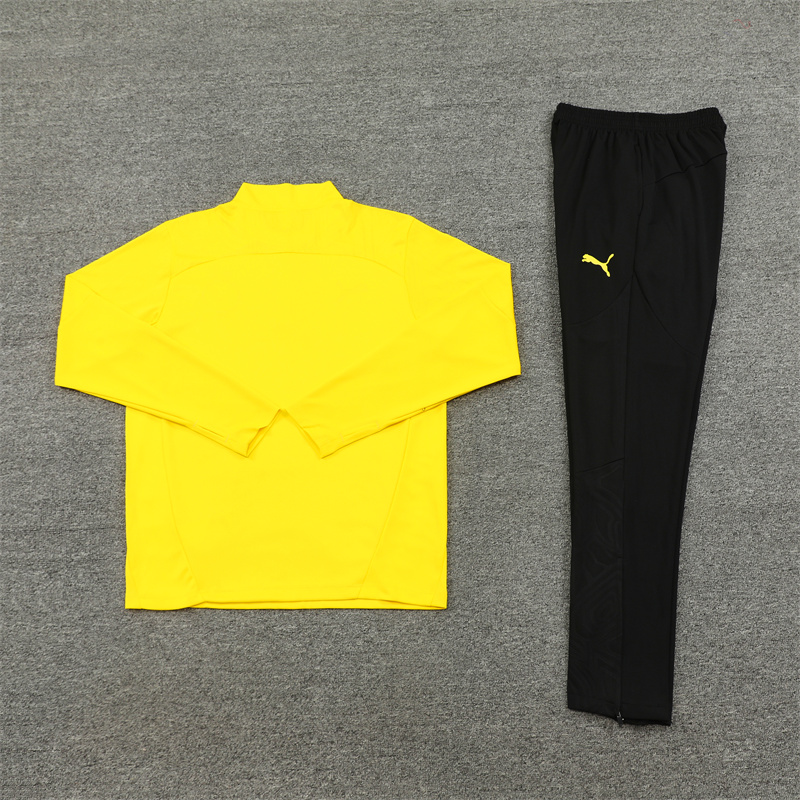 Dortmund 24-25 Long Sleeve Training Set - Yellow - UnitedFutballJersey