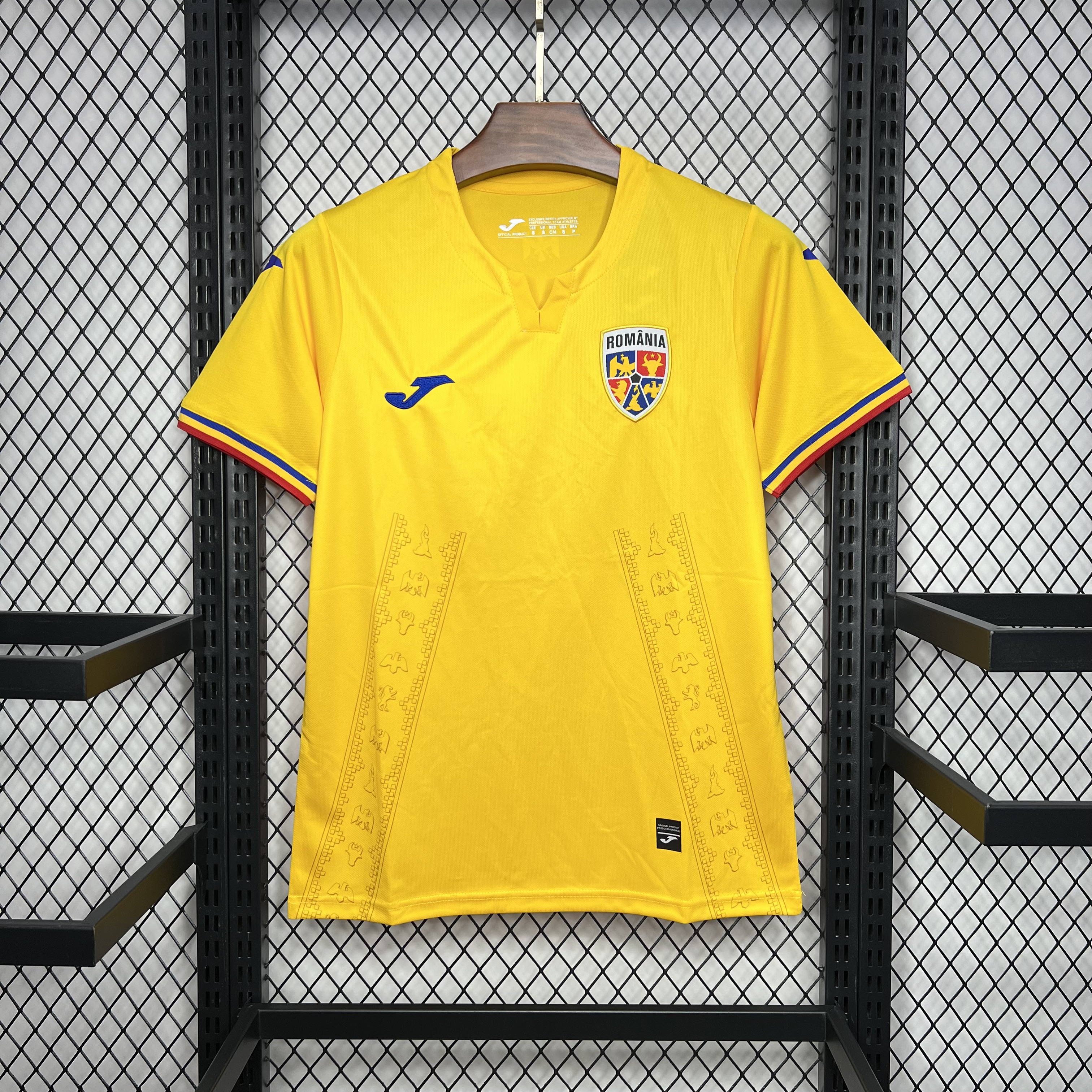 Romania 2024 Home Stadium Jersey - Fans Version - UnitedFutballJersey