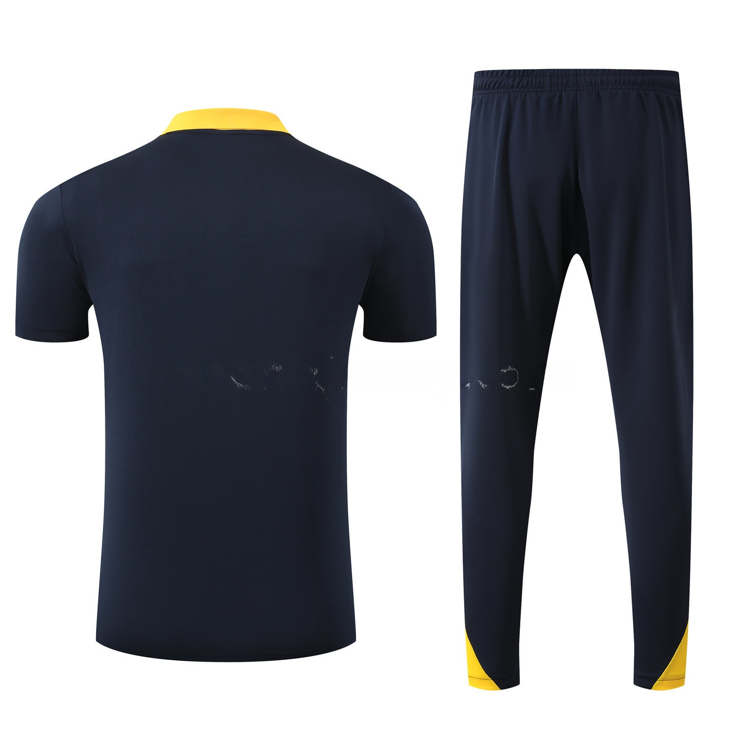 Inter Milan 25-26 POLO Short-Sleeve Training Set - Black Top and Pants - UnitedFutballJersey