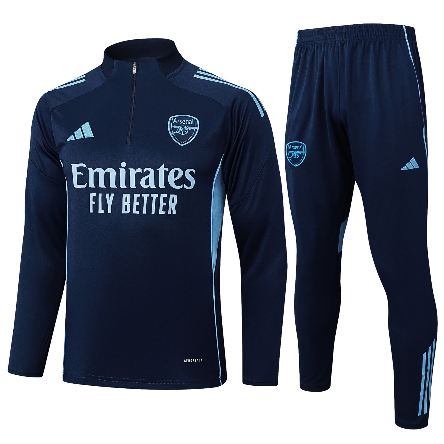 Arsenal 25-26 Long Sleeve Training Set - Deep Blue - UnitedFutballJersey