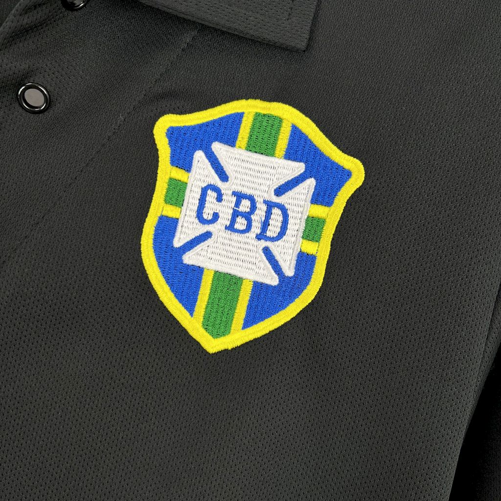 Retro Brazil 2004 Black GK Special Long Sleeves Jersey - UnitedFutballJersey