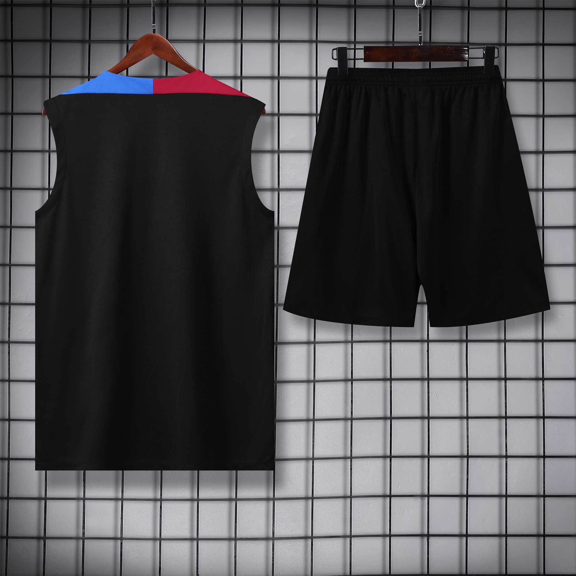 Barcelona 24-25 Training Vest Suit - Black - UnitedFutballJersey