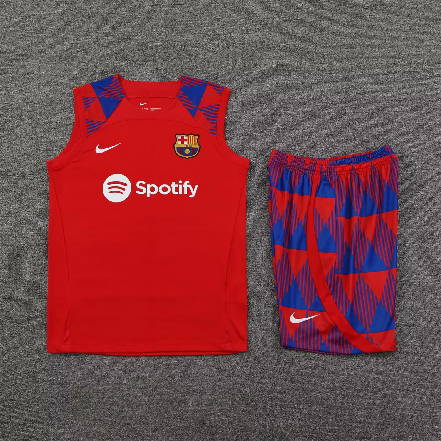 B.A.R.S.A 23-24 Red Player Training Vest Set - UnitedFutballJersey