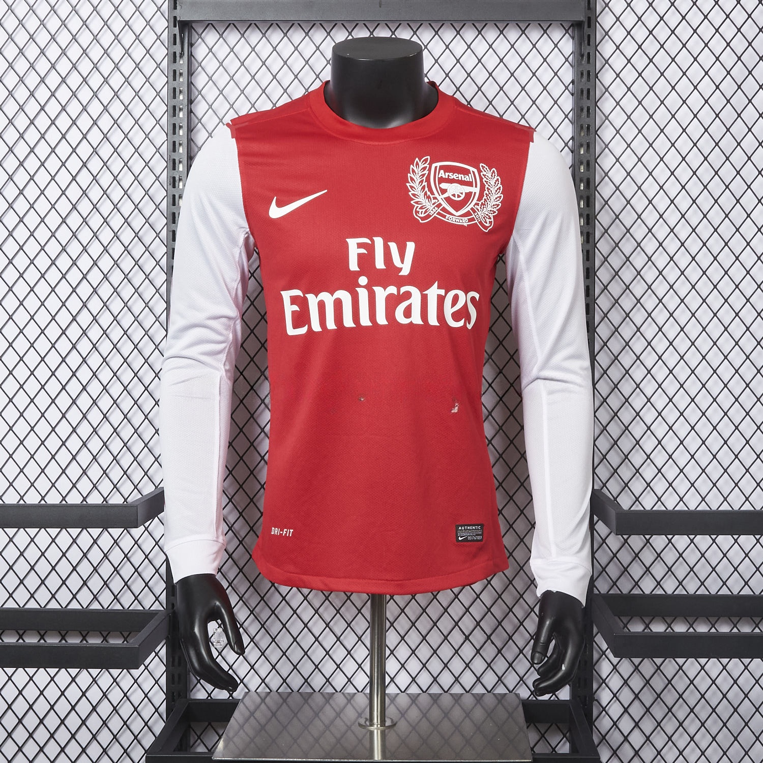 Retro Arsenal 2011-12 Home Long Sleeve Jersey - Player Version - UnitedFutballJersey
