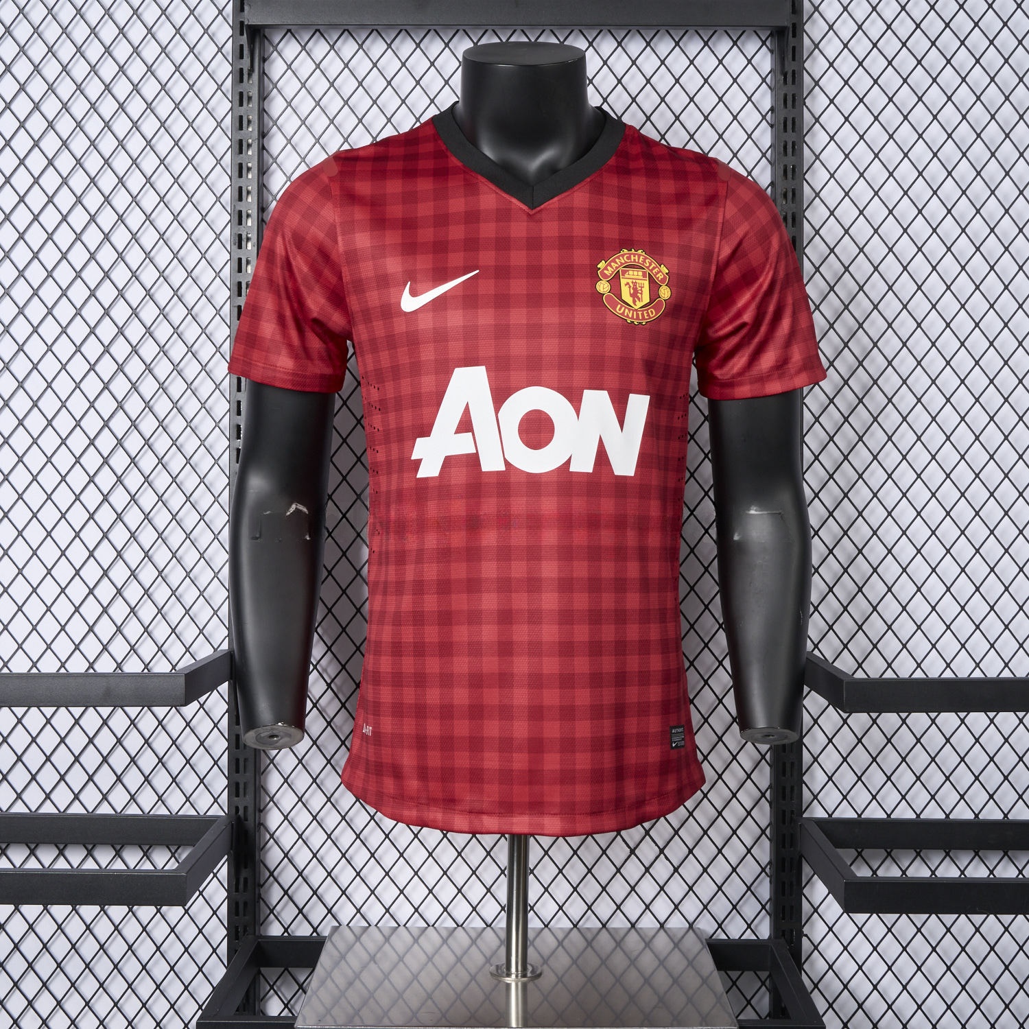 Retro Manchester United 2012-13 Home Jersey - Player Version - UnitedFutballJersey