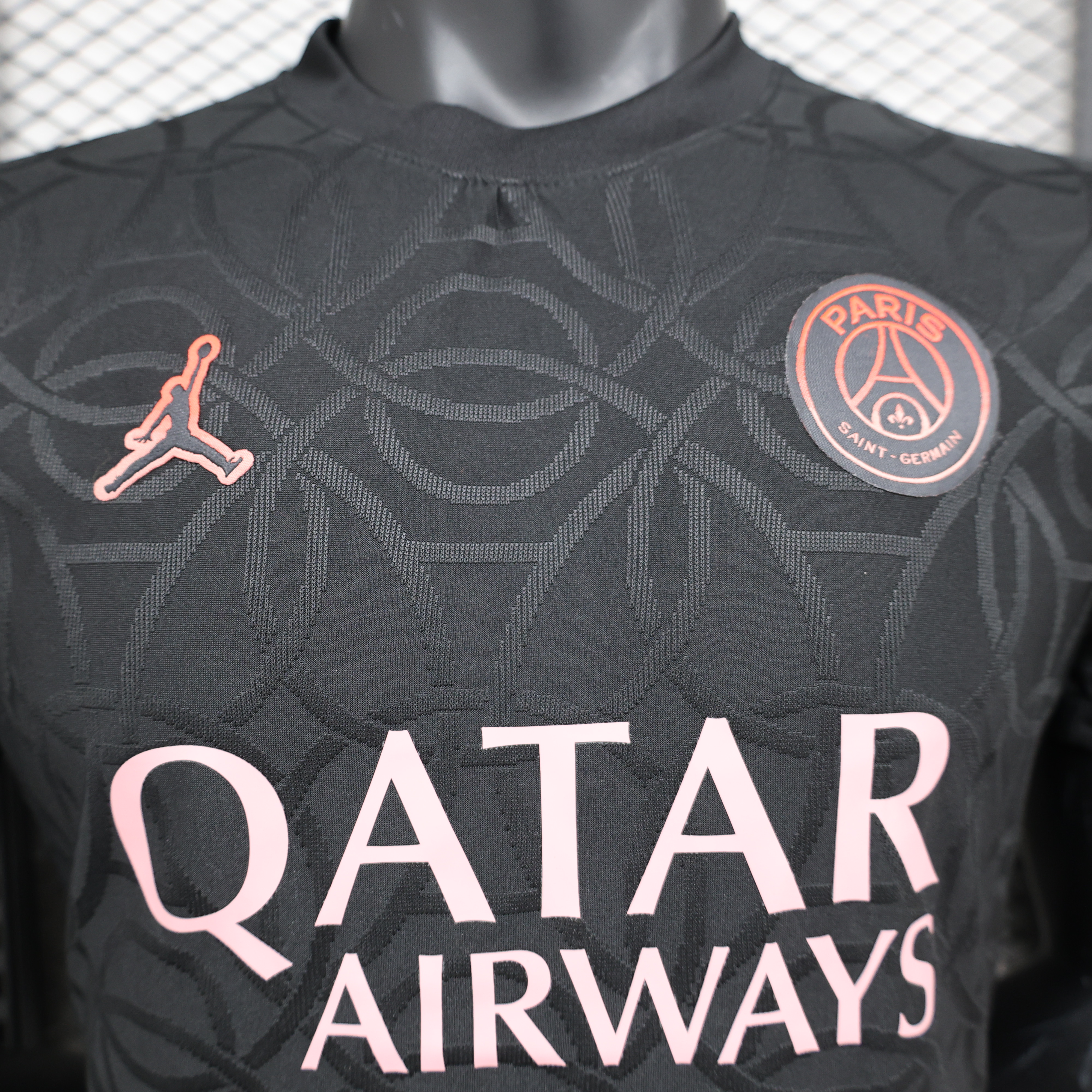 Paris Saint-Germain PSG X JD 24-25 Third Pre-Match Black Jersey - Player Version - UnitedFutballJersey