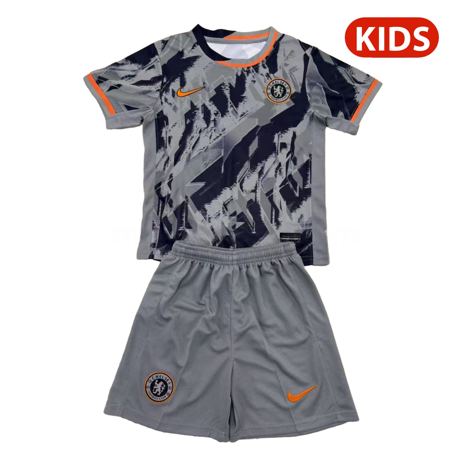 C.H.E.L.S.E.A 25-26 Grey Concept Kids Kit - UnitedFutballJersey