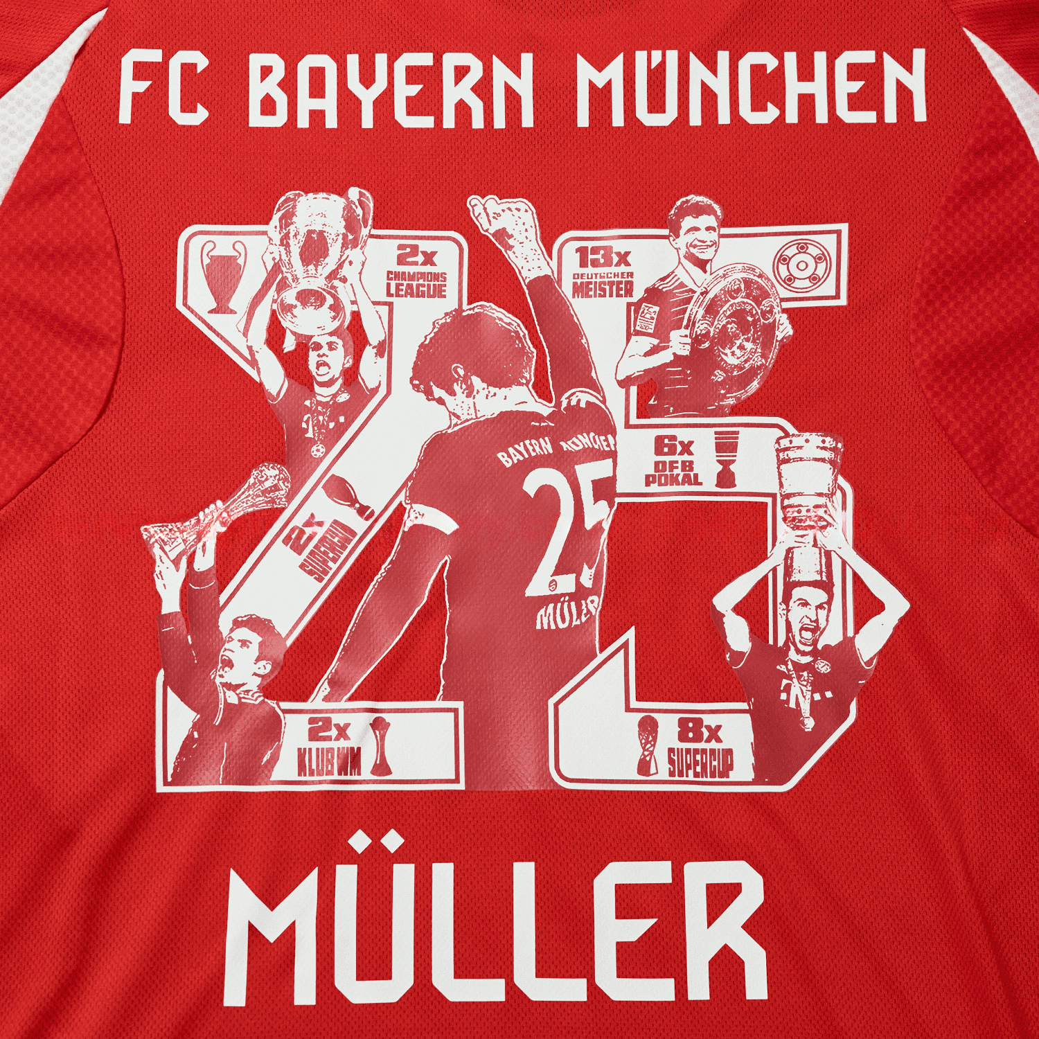 Bayern Munich 25-26 Home Müller Limited Edition Kids Kit - UnitedFutballJersey