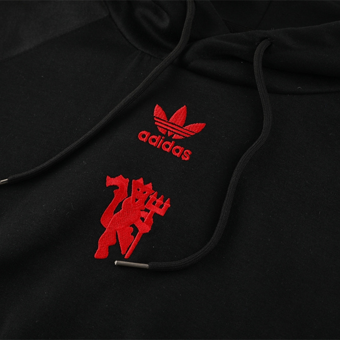 Manchester United 24-25 Originals LFSTLR Training Hoodie Set - Black - UnitedFutballJersey
