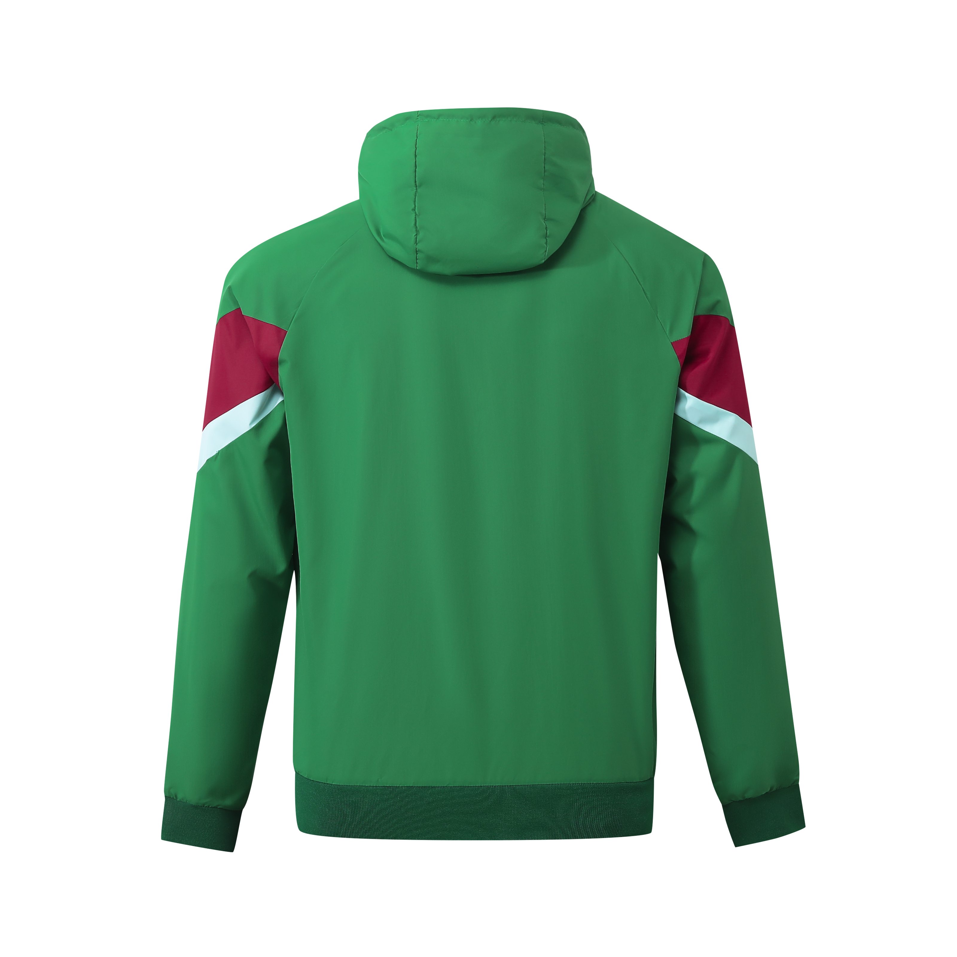 Portugal 2024 National Team Anthem Green Hooded Windbreaker - Player Version - UnitedFutballJersey