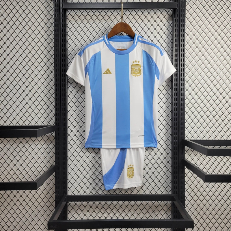 Argentina 2024 Home Stadium Kids Kit - UnitedFutballJersey