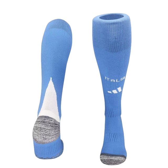 Italy 2024 Home Socks - Blue - UnitedFutballJersey