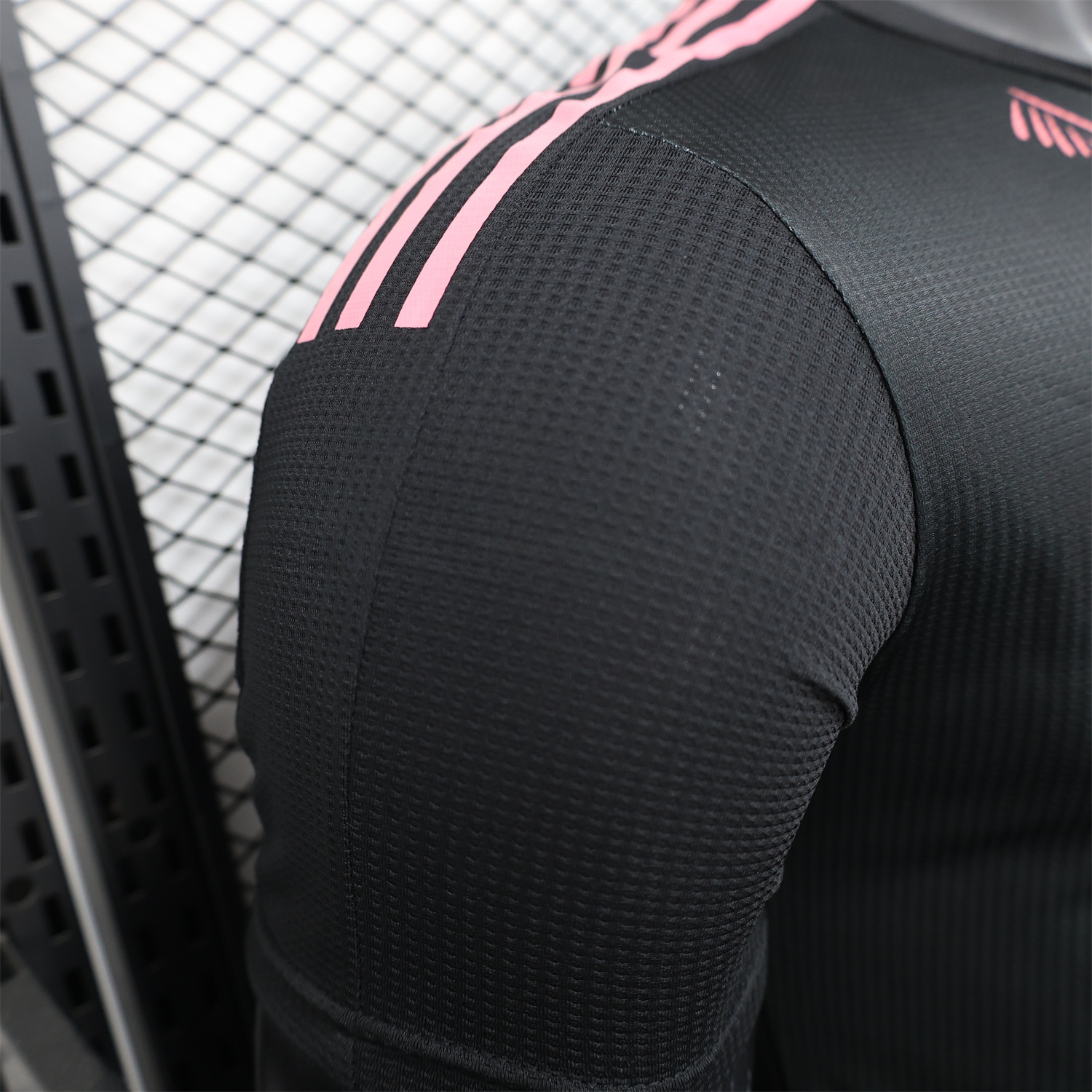 Algeria 25-26 Pure Black Jersey with Pink Pattern - Player Version - UnitedFutballJersey