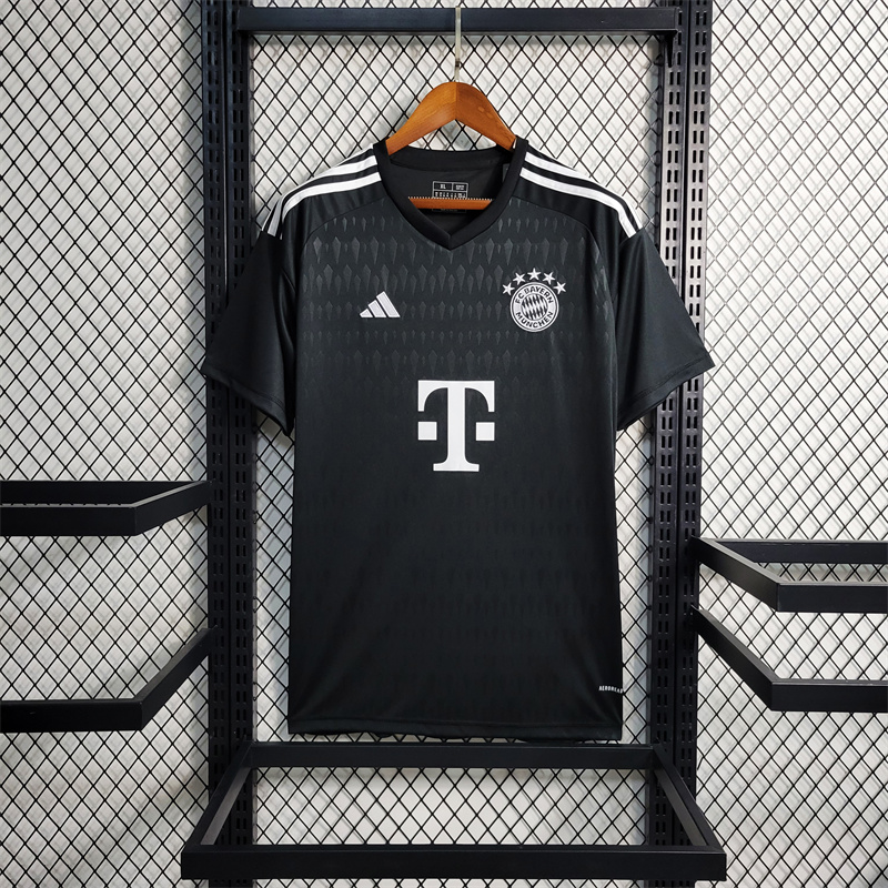 23-24 Bayern Munich Black Jersey Fans Jersey - Goalkeeper - UnitedFutballJersey