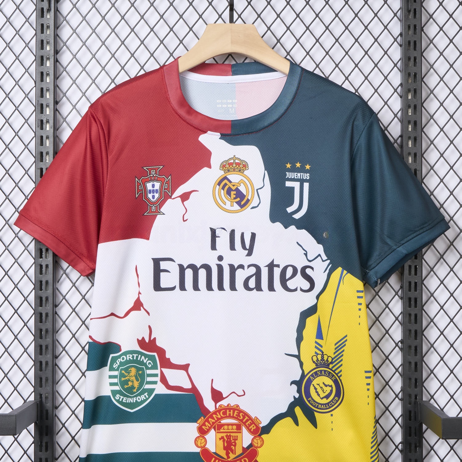 Cristiano Ronaldo Career Commemorative Jersey Real Madrid Juventus Portugal Manchester United Al Nassr Sporting CP - Fans Version - UnitedFutballJersey