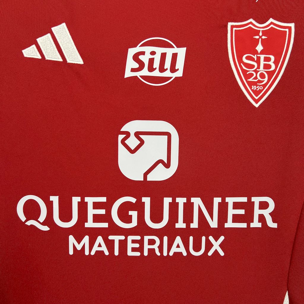 Stade Brestois 24-25 Home Jersey - Fans Version - UnitedFutballJersey
