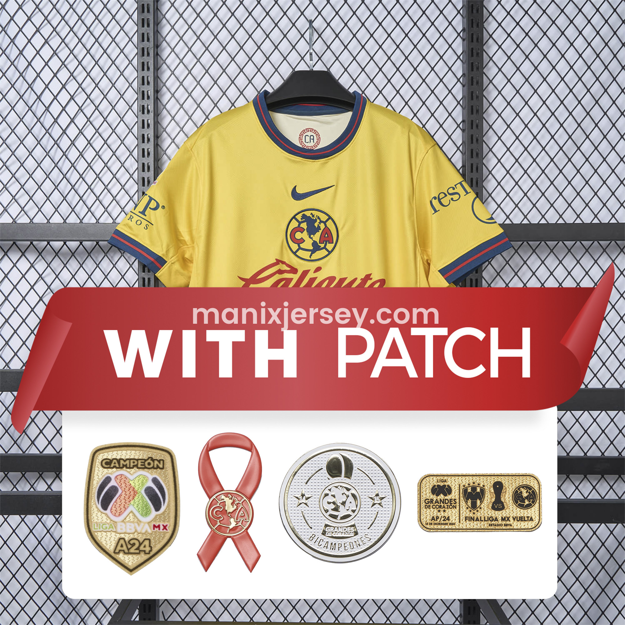 Club América 24-25 Home Jersey - Fans Version - UnitedFutballJersey