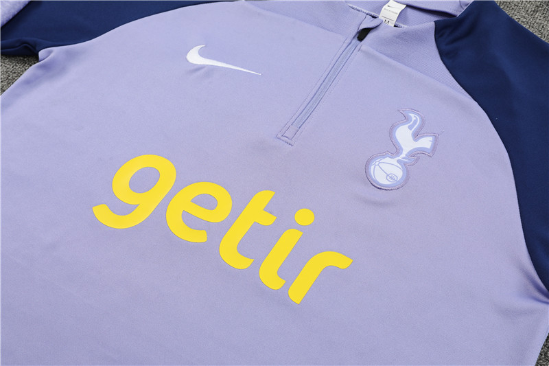 Tottenham Hotspur 23-24 Kids Long Sleeve Training Set Set Purple - UnitedFutballJersey
