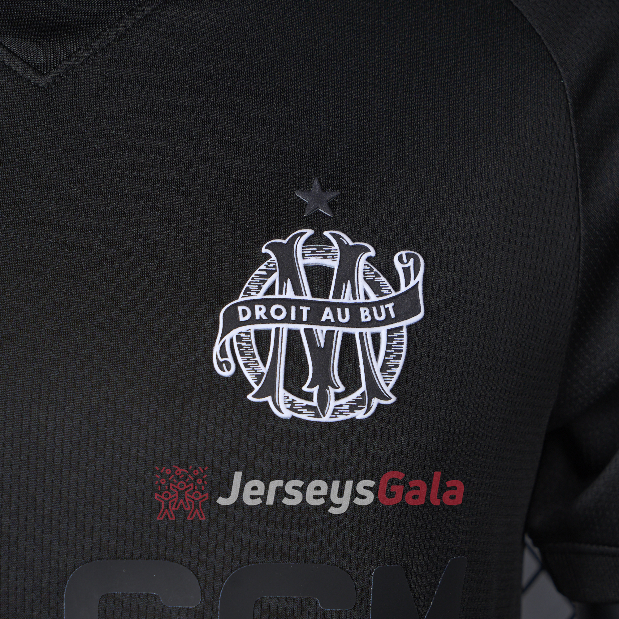 Marseille 24-25 125th Anniversary Black Jersey - Player Version - UnitedFutballJersey