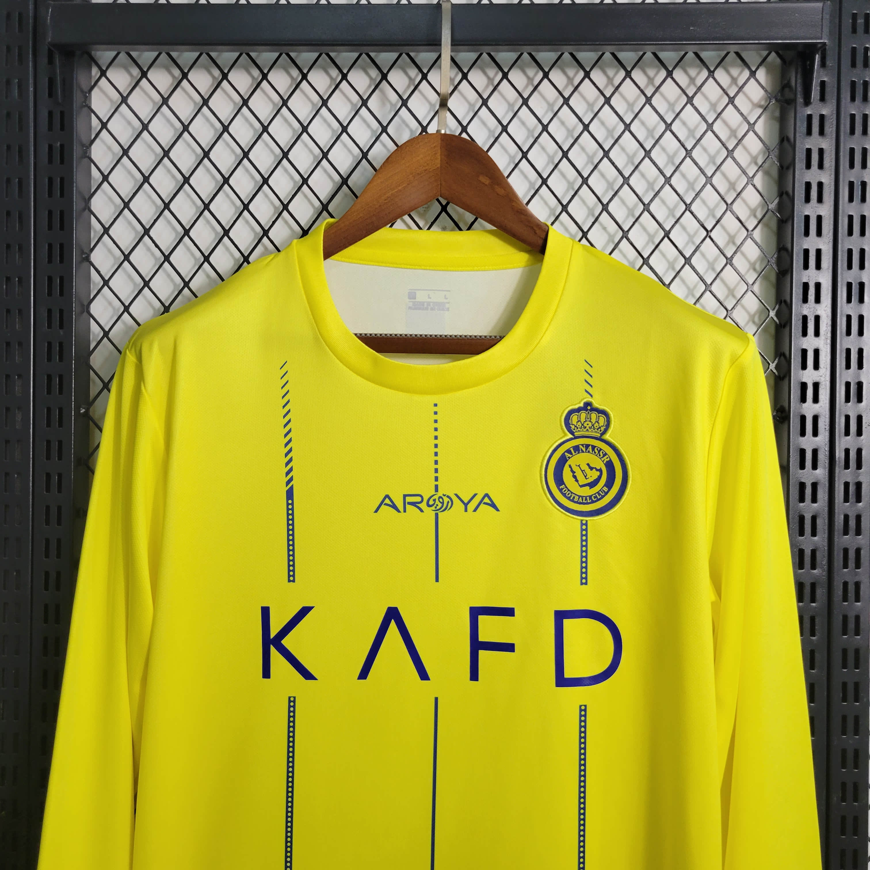 Al Nassr Riyadh Victory 23-24 Home Long Sleeve Jersey - Fans Version - UnitedFutballJersey