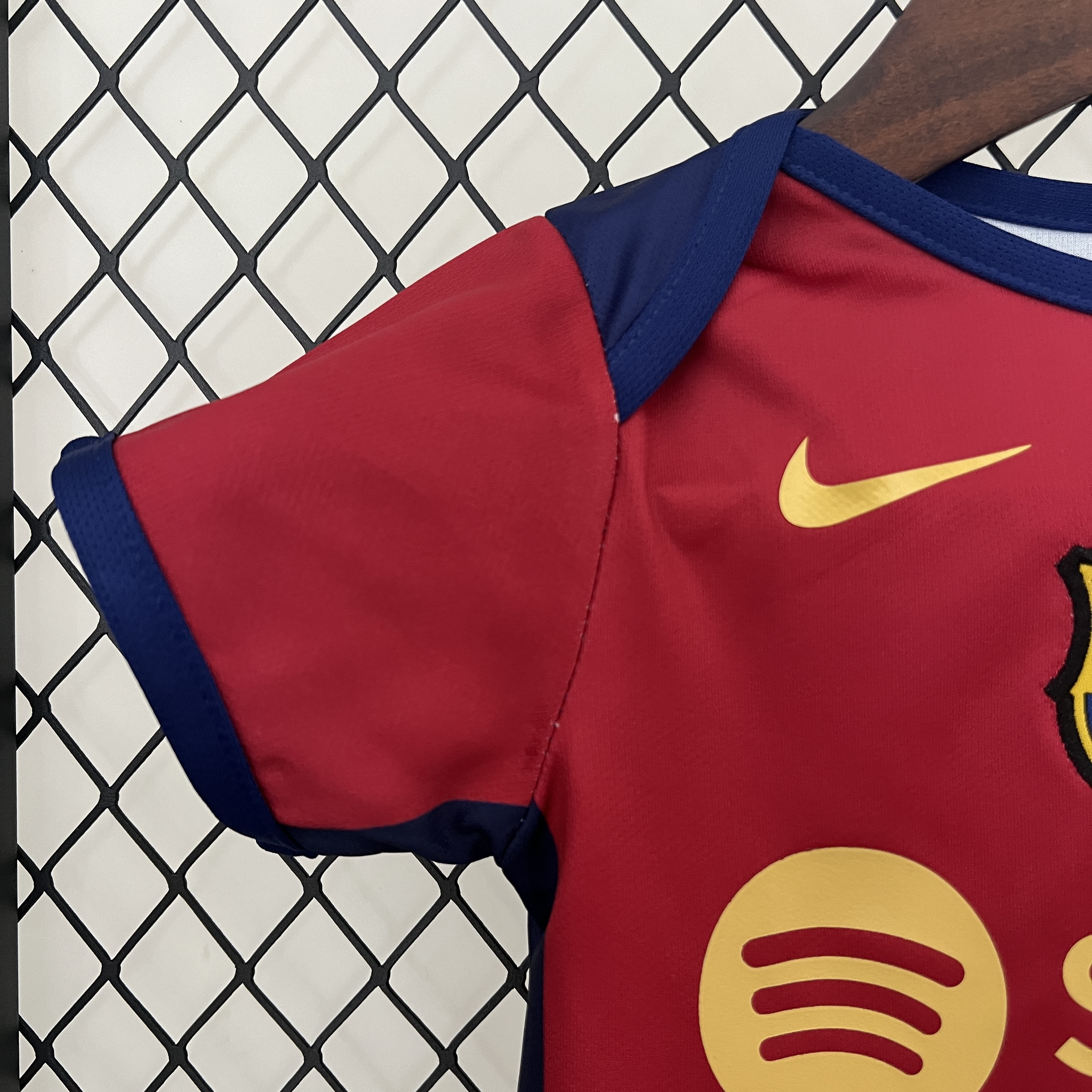 B.A.R.S.A 24-25 Home Baby Crawling Suit - UnitedFutballJersey