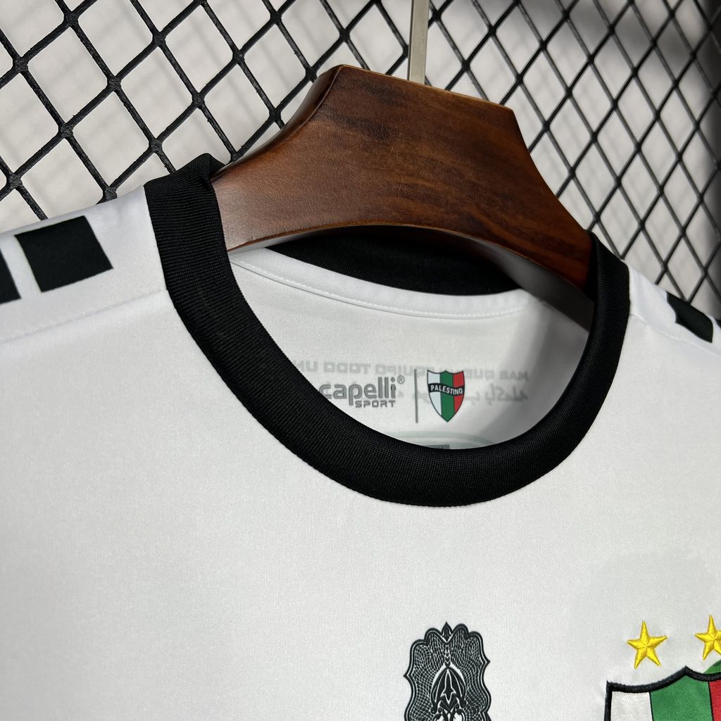 Club Deportivo Palestino 24-25 White Graffiti Jersey - Fans Version - UnitedFutballJersey