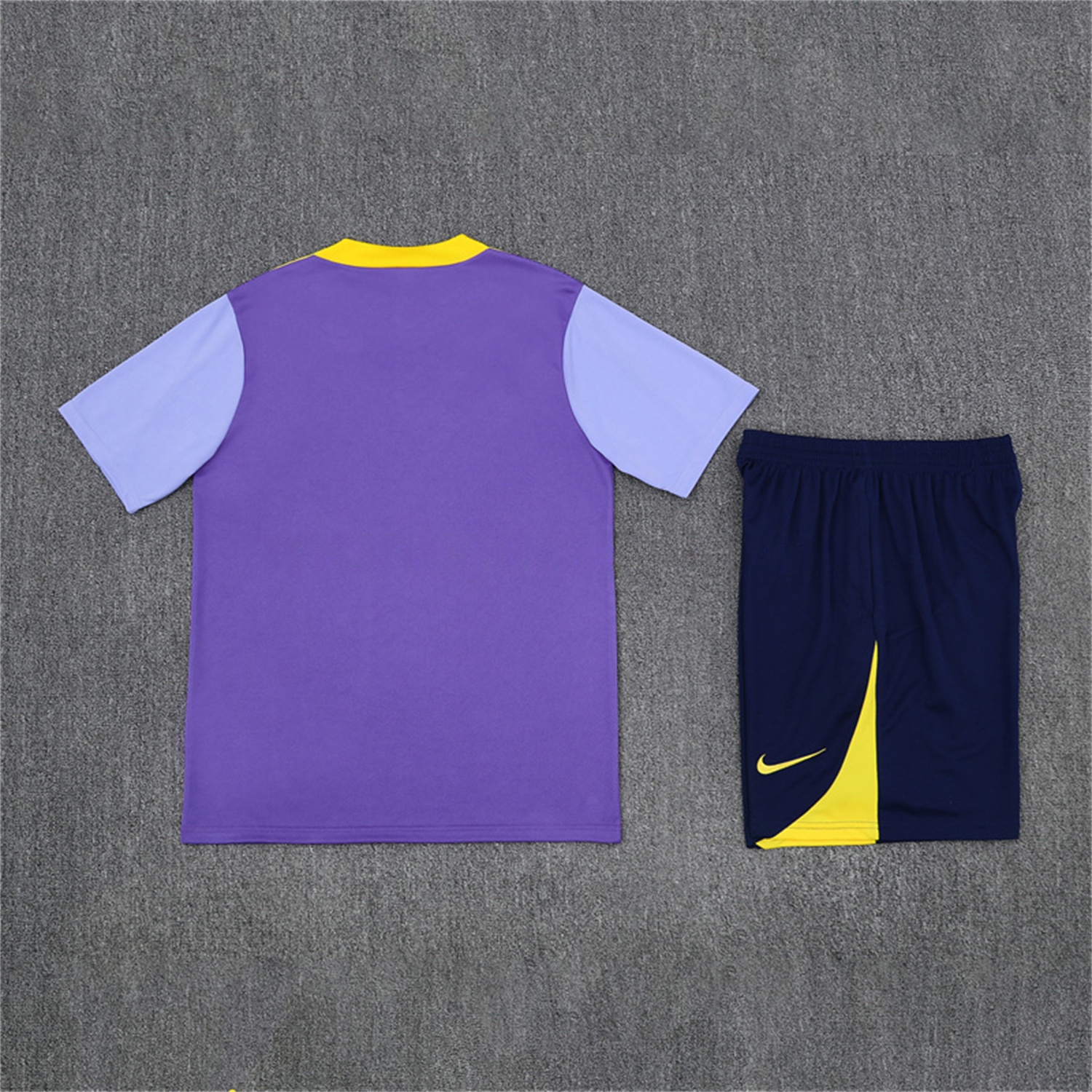 Atletico Madrid 25-26 Short-Sleeve Training Set - Purple Top & Royal Blue shorts - UnitedFutballJersey