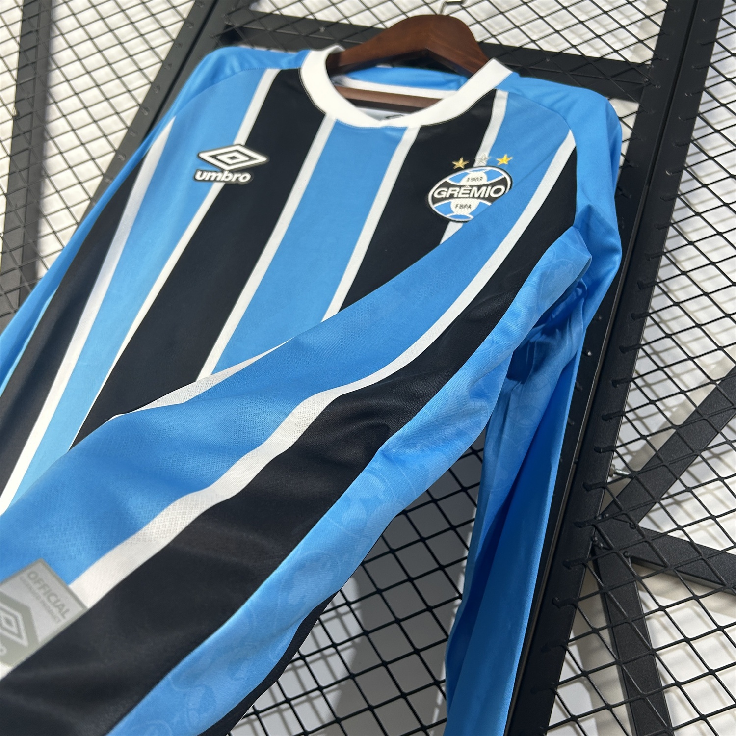 Gremio 25-26 Home Unsponsored Long Sleeves Jersey - Fans Version - UnitedFutballJersey