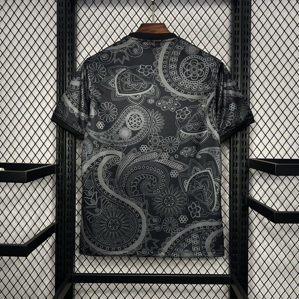 Barcelona 24-25 Black Grey Pattern Jersey - Fans Version - UnitedFutballJersey