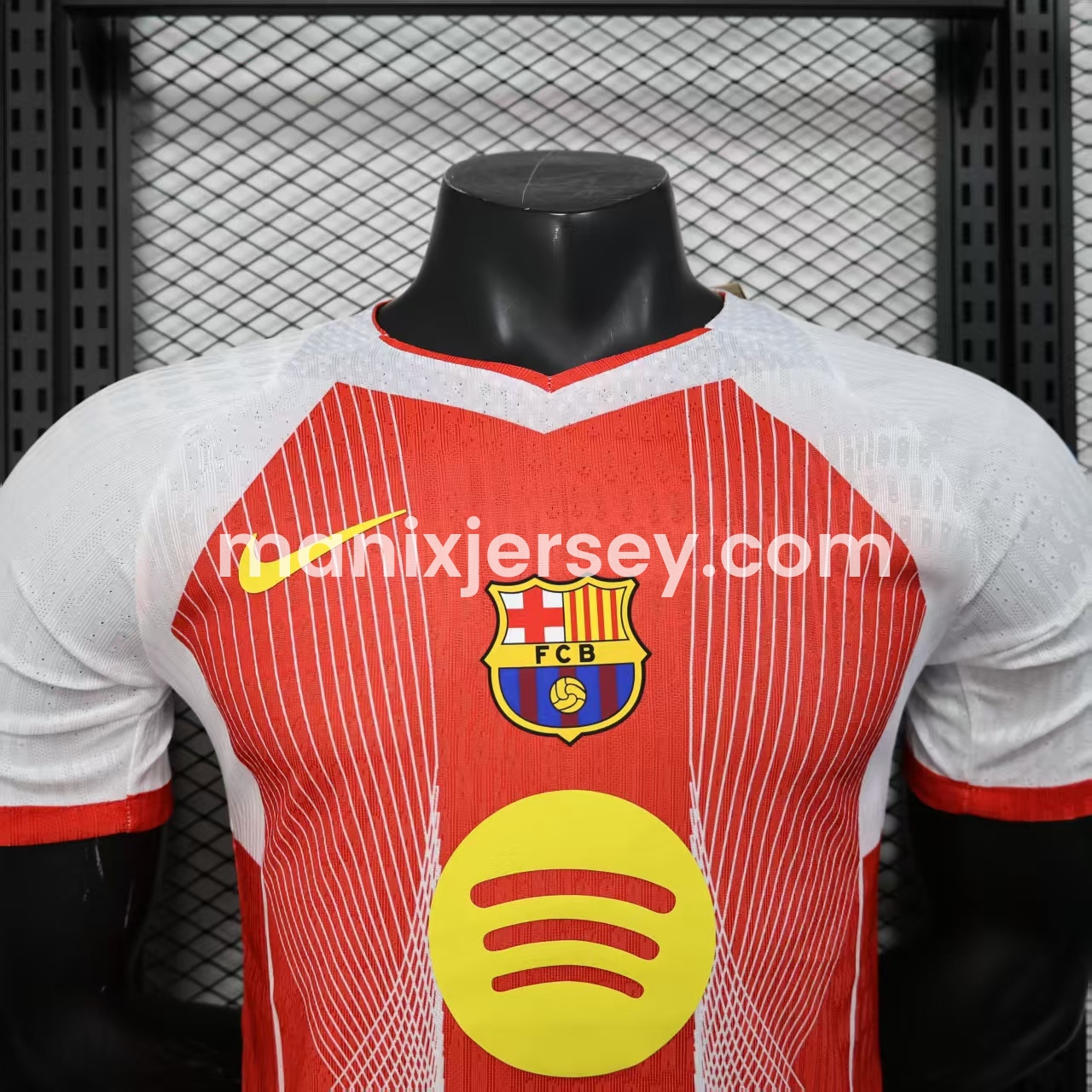 Barcelona 25-26 Red & White Big LOGO Special Jersey - Player Version - UnitedFutballJersey