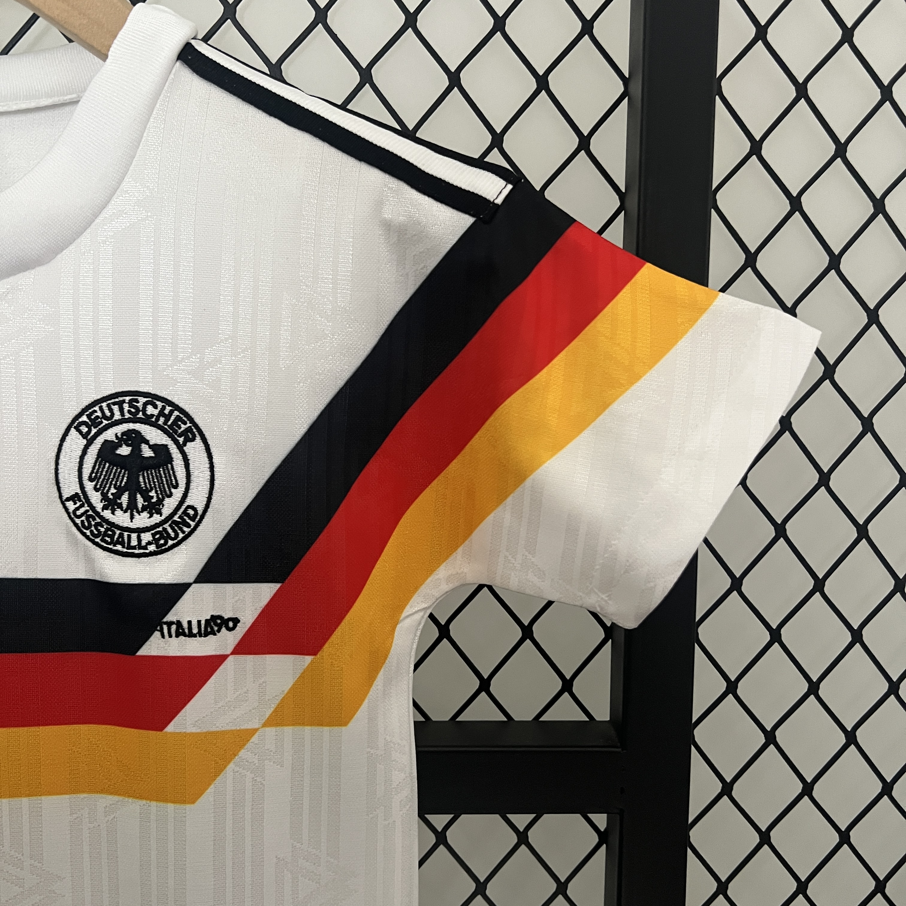 Retro Germany 1990 Home Stadium Kids Kit - UnitedFutballJersey