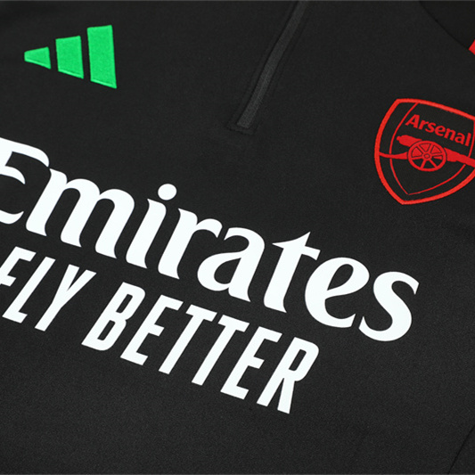 Arsenal 24-25 Long Sleeve Training Set - Black - UnitedFutballJersey