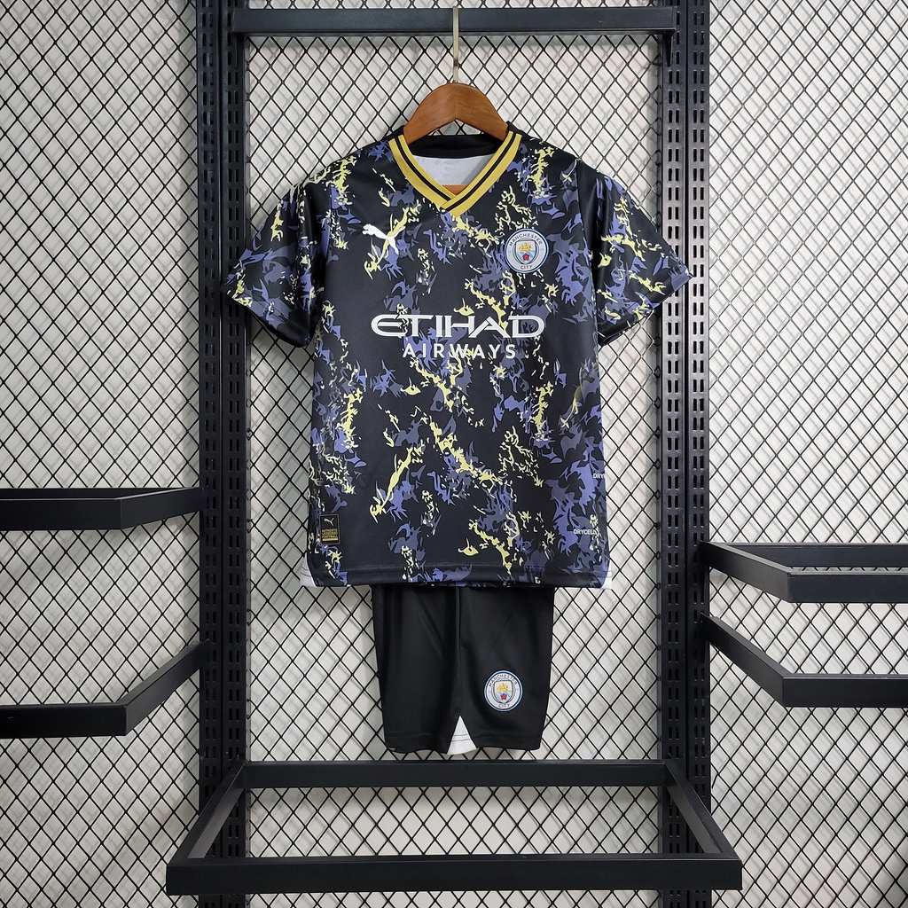 Manchester City 23-24 Special Edition Kids Kit - UnitedFutballJersey
