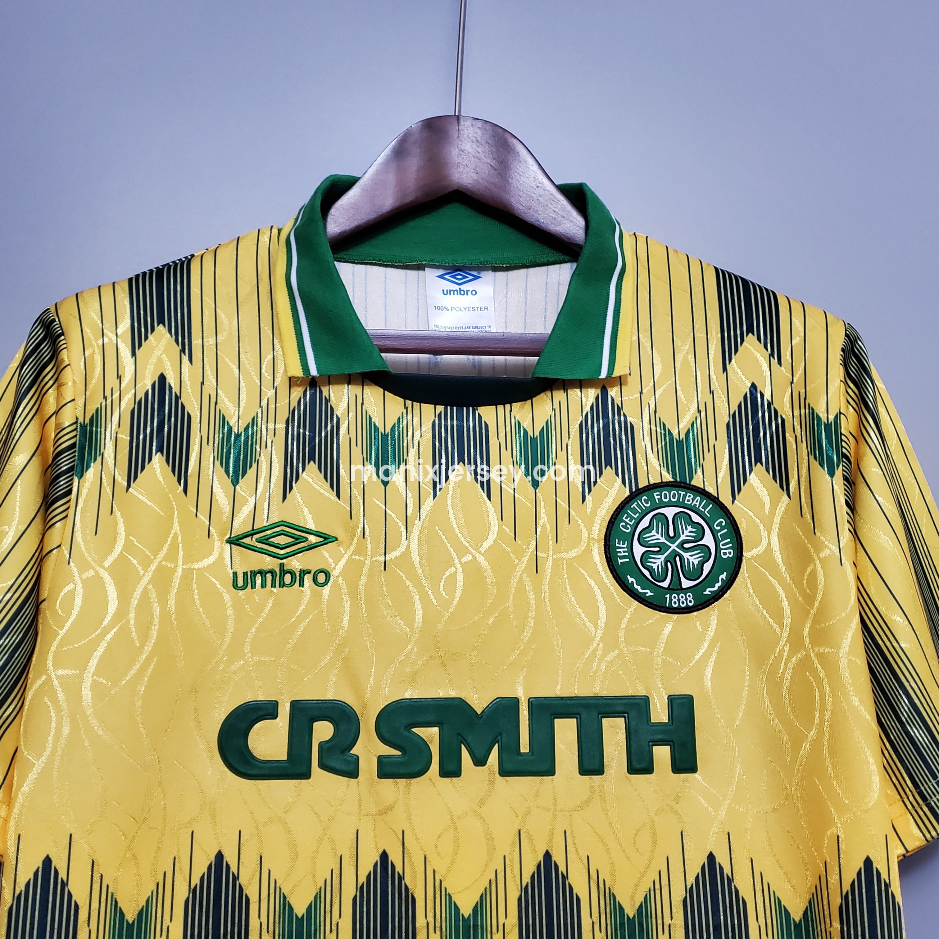 Retro Celtic 1988-91 Away Stadium Jersey - UnitedFutballJersey