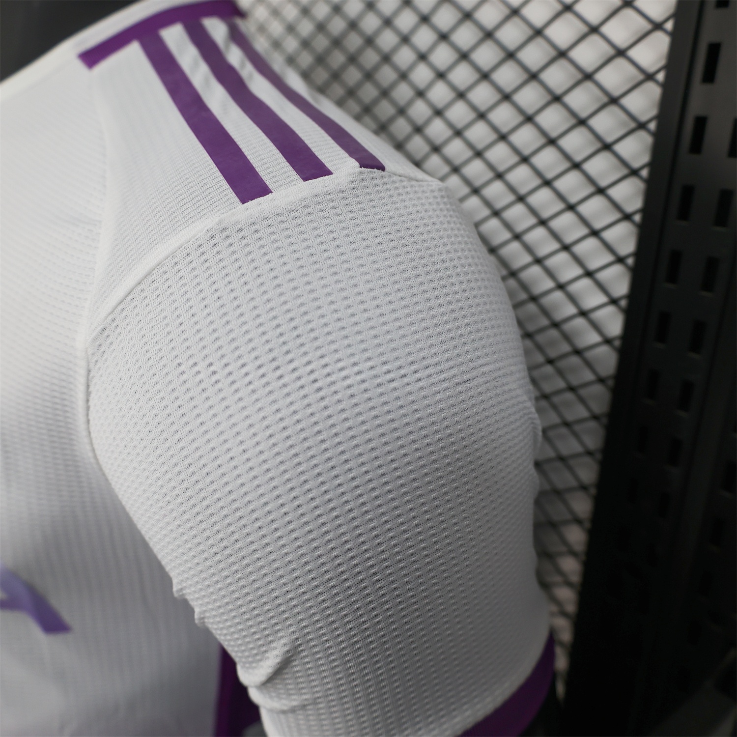 Algeria 25-26 White Purple Gradient with Hexagonal Pattern Jersey - Player Version - UnitedFutballJersey