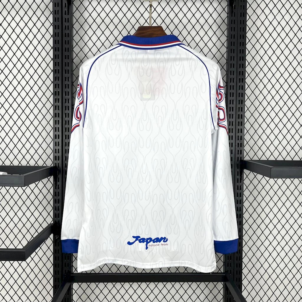 Retro Japan 1998 Away Long Sleeves Jersey - UnitedFutballJersey