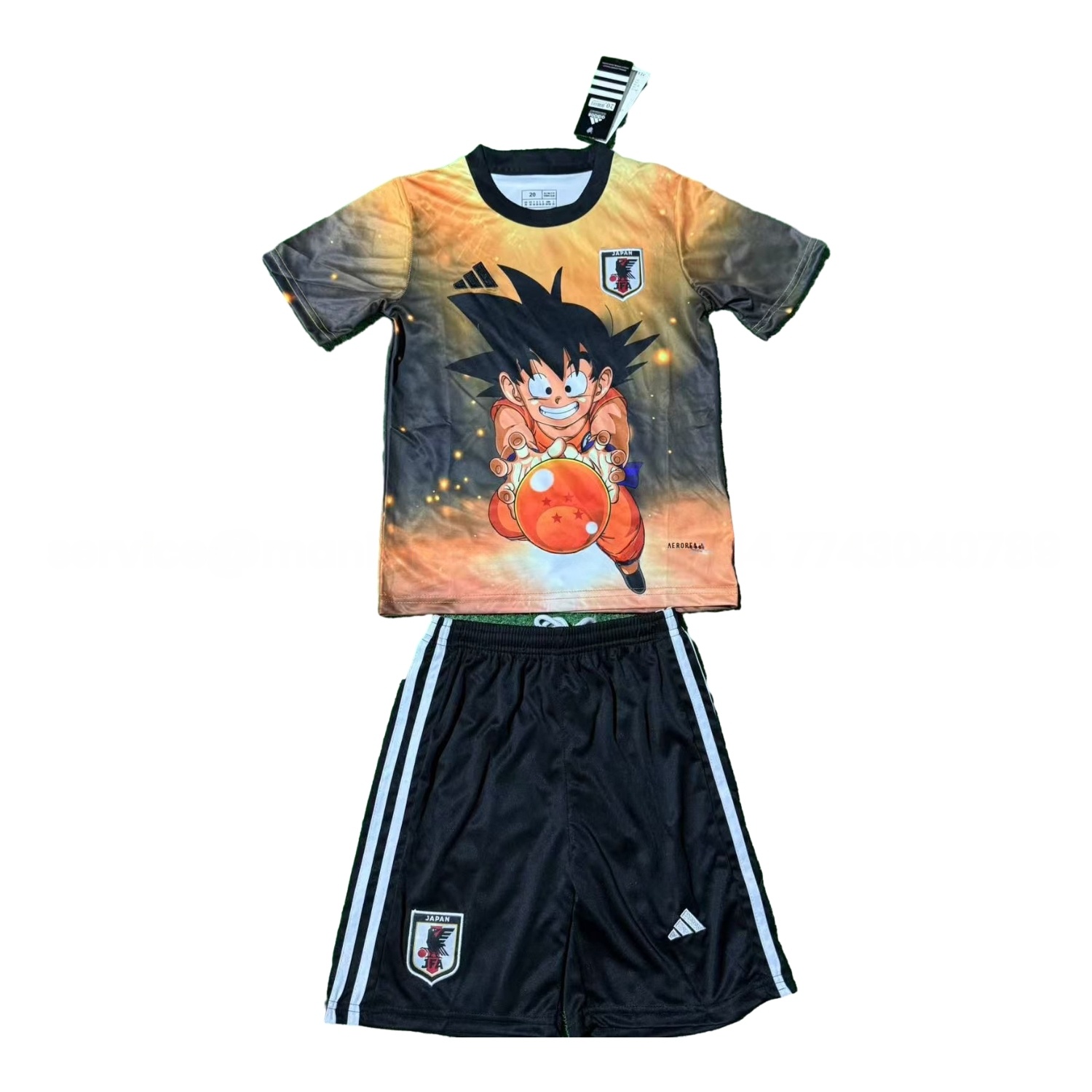 Japan 25-26 Little Goku's Kamehameha Special Kids Kit - UnitedFutballJersey