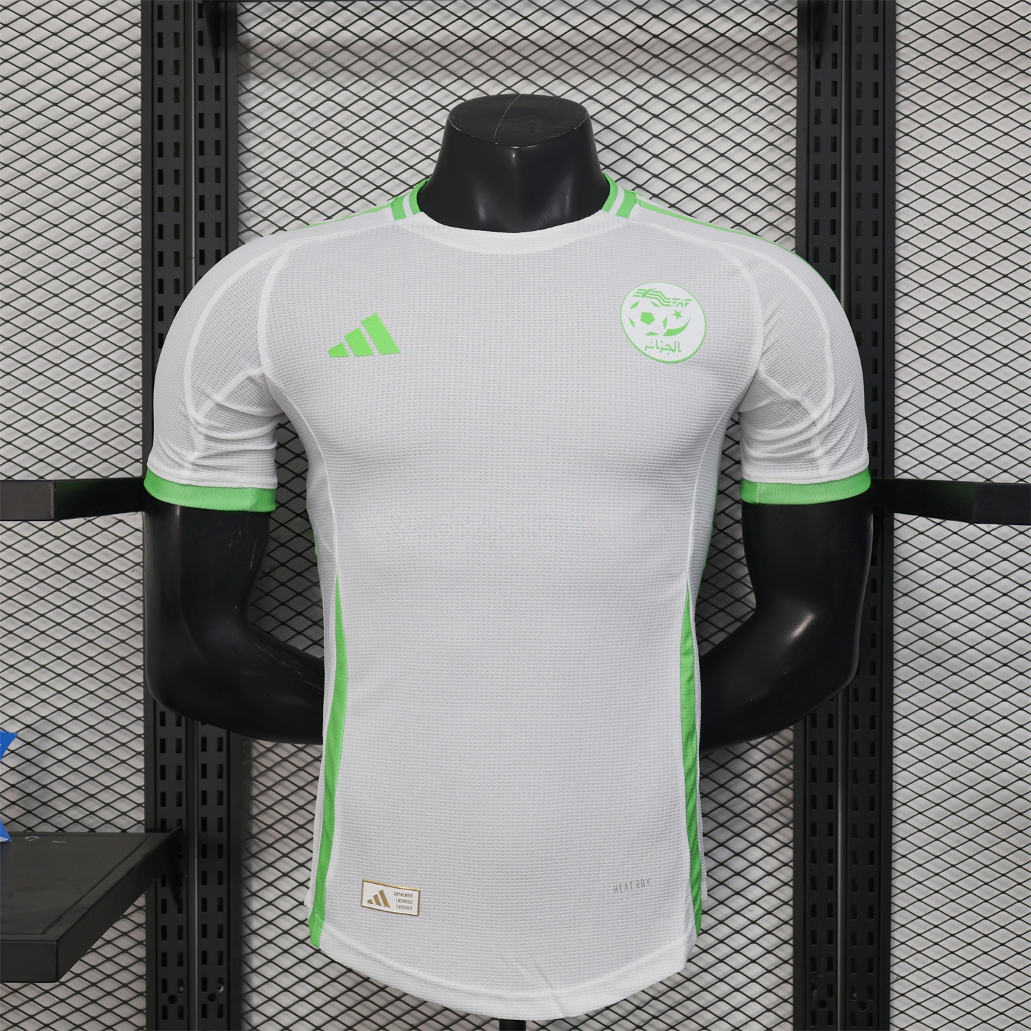 Algeria 25-26 Whie Jersey with Green - Player Version - UnitedFutballJersey