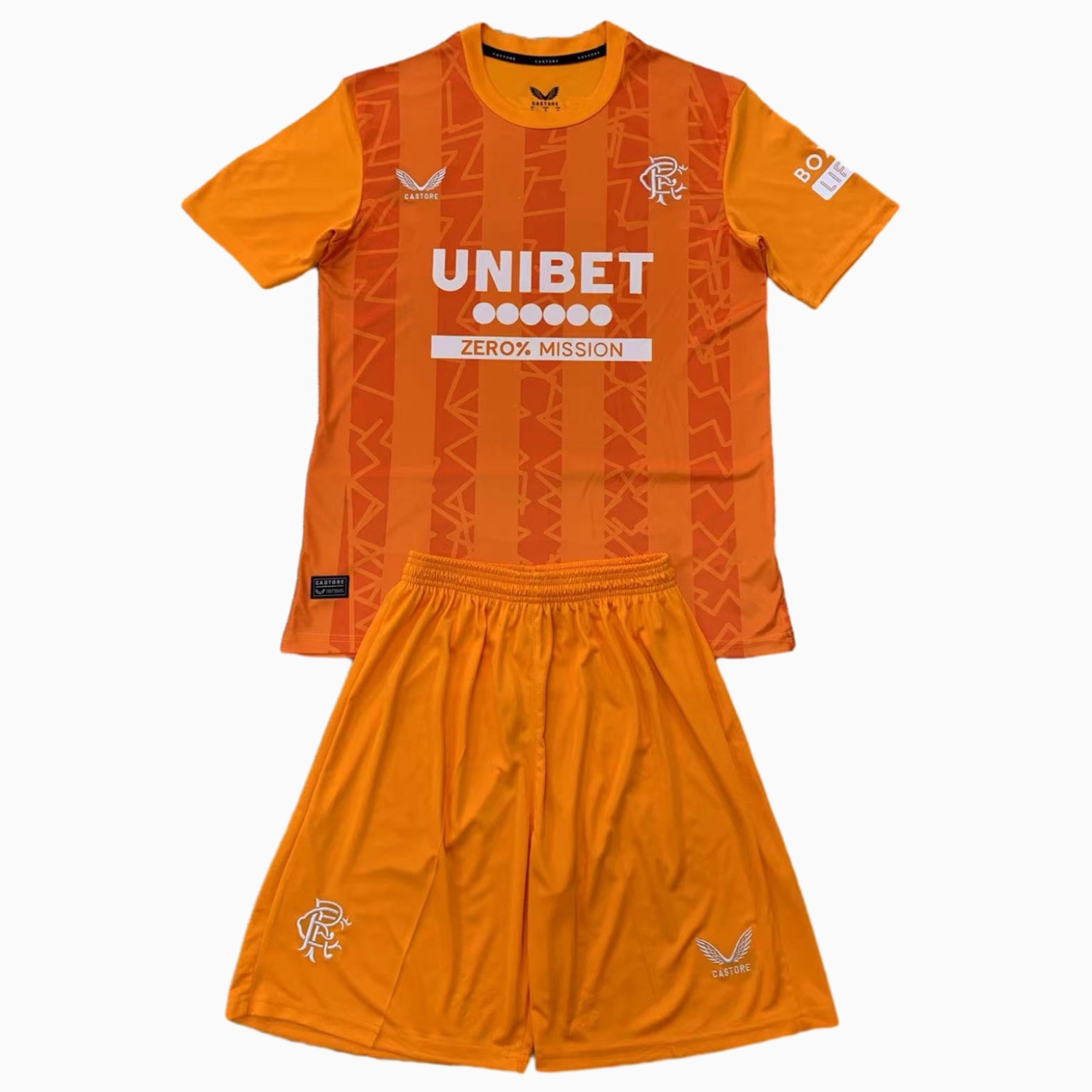 Glasgow Rangers 24-25 Orange Goalkeeper Men's Adult Jersey Set - Fans Version - UnitedFutballJersey