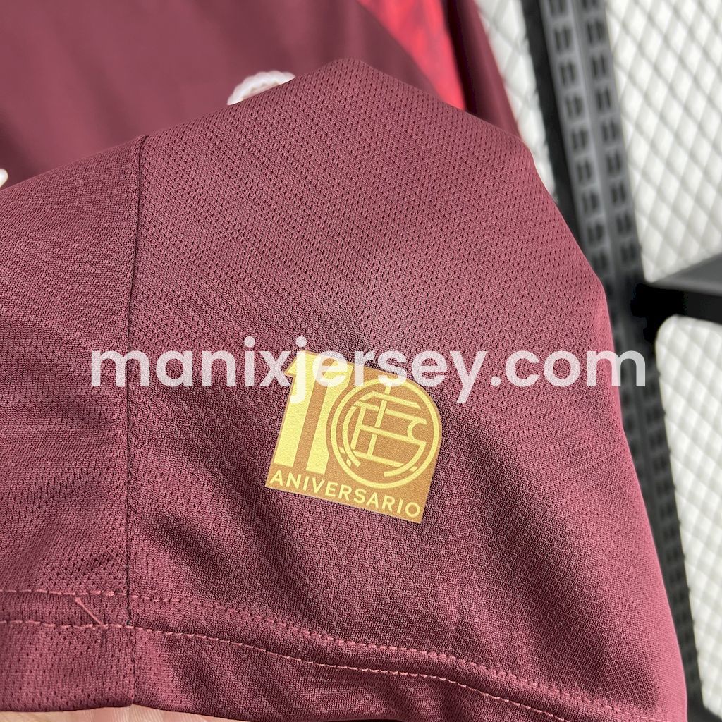 CA Lanús 25-26 Home Unsponsored Jersey - Fans Version - UnitedFutballJersey
