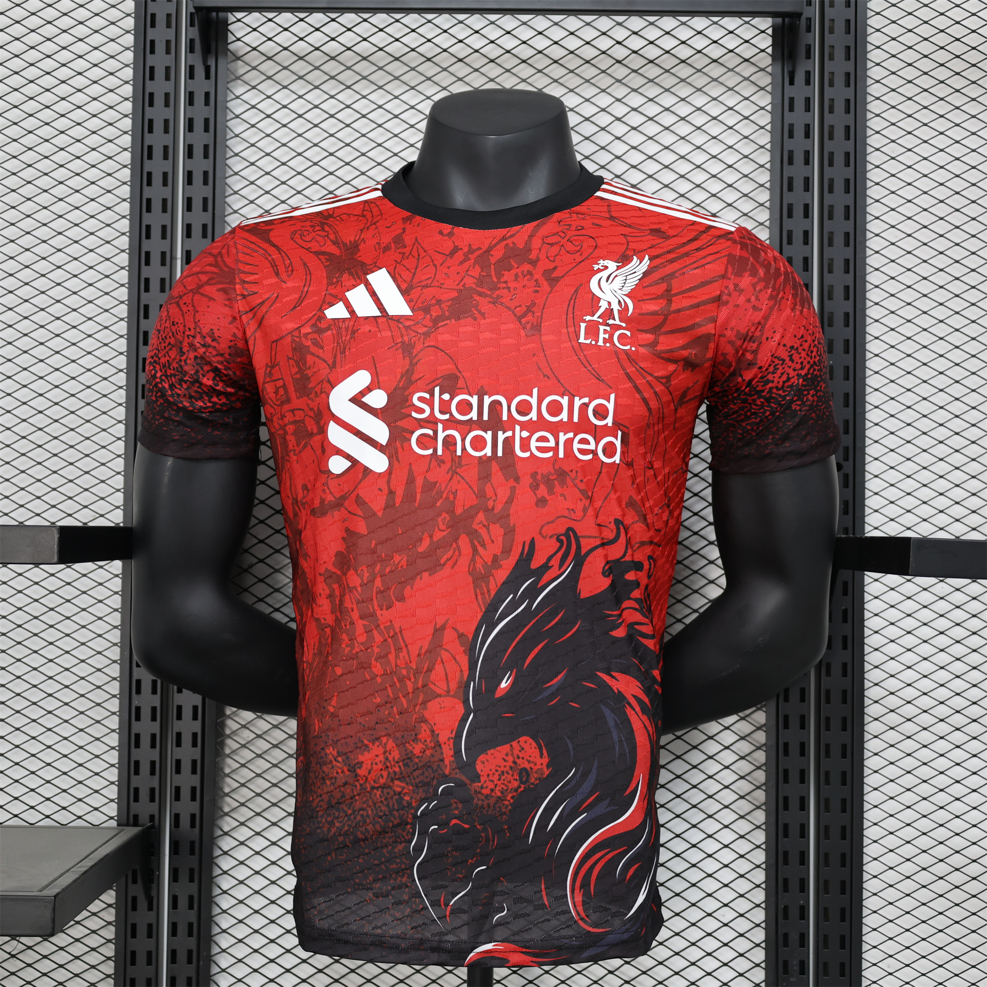 Liver.pool 24-25 Red Black Liver Bird Jersey - Player Version - UnitedFutballJersey
